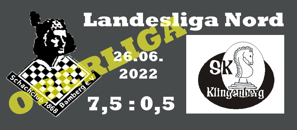 Landesliga Nord: Bamberg 7,5 - Klingenberg 0,5