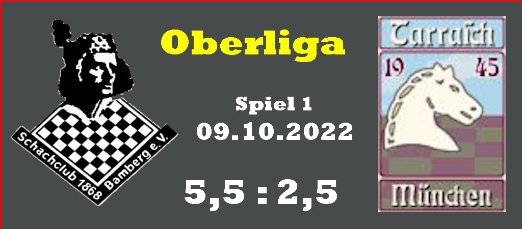 Oberliga: Bamberg 5,5 - Tarrasch München 2,5